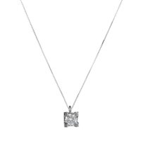 Collana Gazzola Donna Solitario in Oro bianco Diamante SL-EXSAL-PLQ-V-0.08